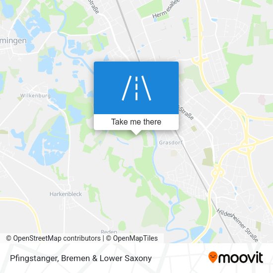 Pfingstanger map