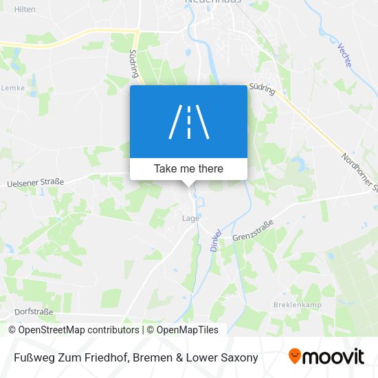 Fußweg Zum Friedhof map