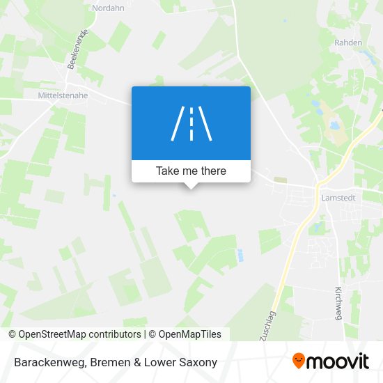 Barackenweg map