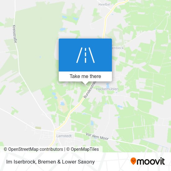 Im Iserbrock map
