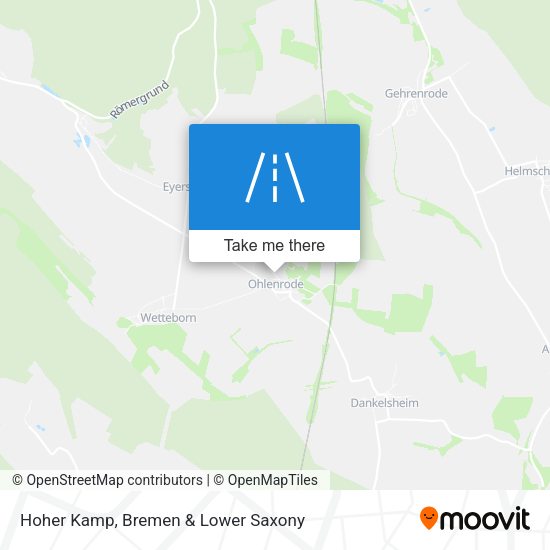 Hoher Kamp map
