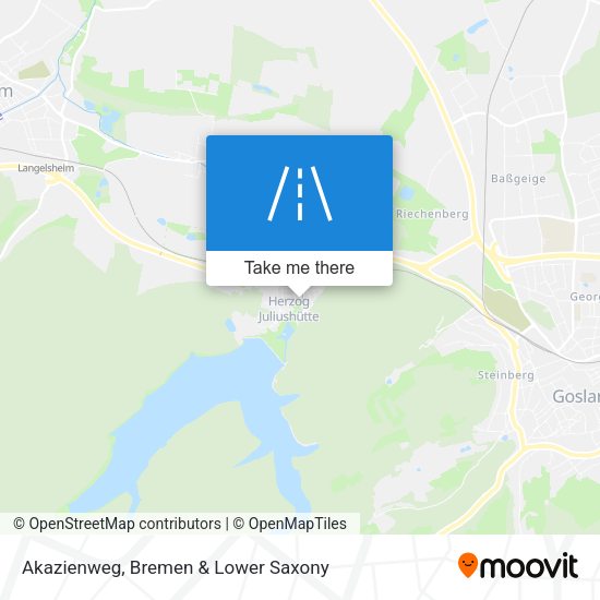 Akazienweg map