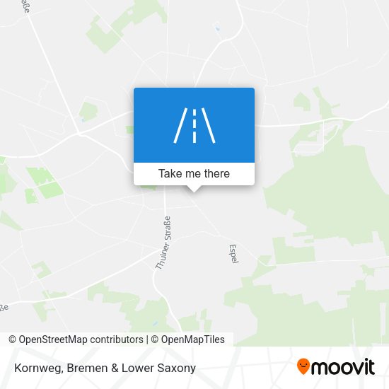 Kornweg map