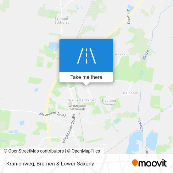 Kranichweg map