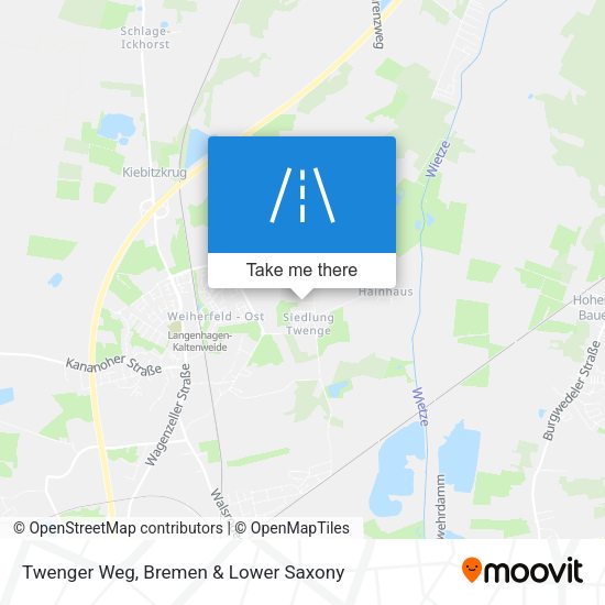 Twenger Weg map
