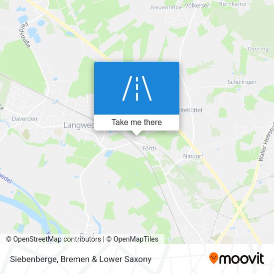 Siebenberge map