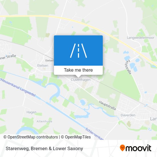 Starenweg map