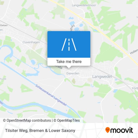 Tilsiter Weg map