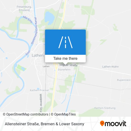 Allensteiner Straße map