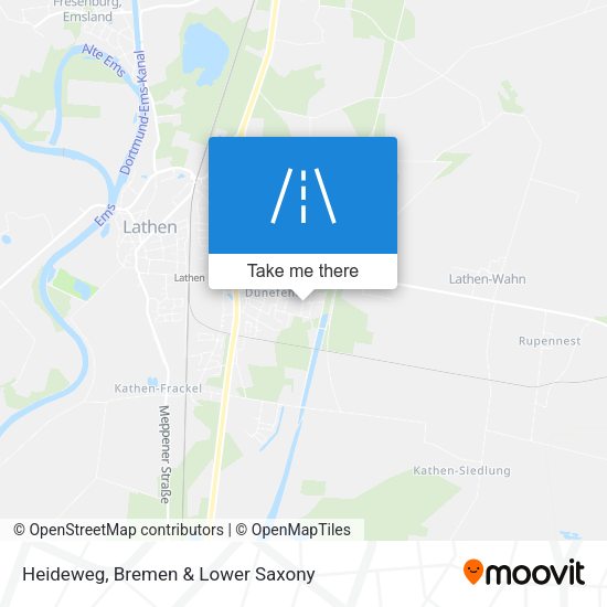 Heideweg map