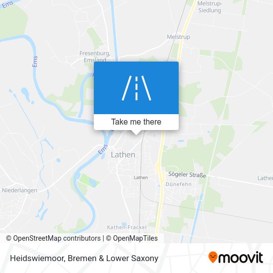 Heidswiemoor map