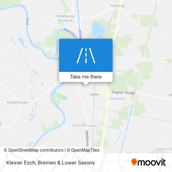 Kleiner Esch map