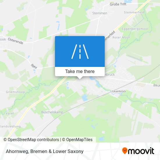 Ahornweg map