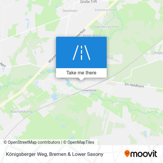 Königsberger Weg map