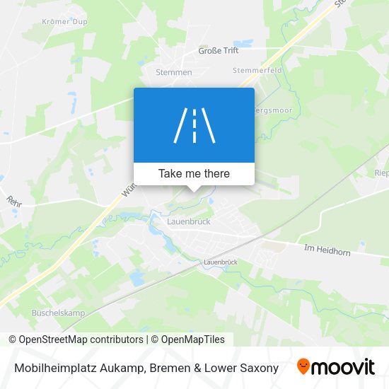Mobilheimplatz Aukamp map