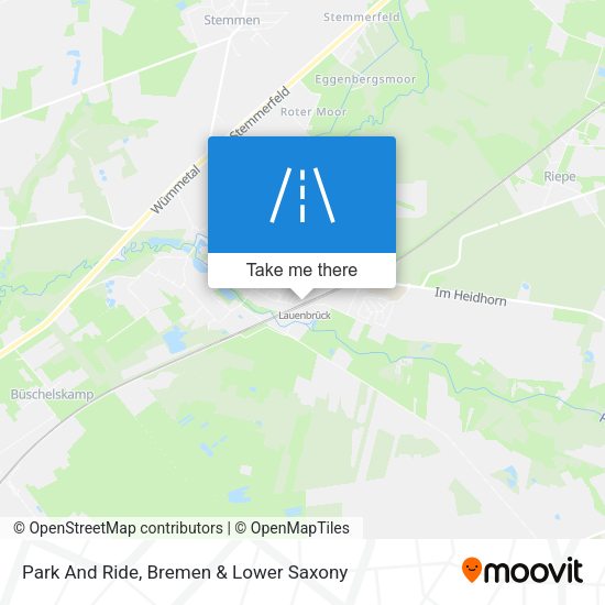 Park And Ride map