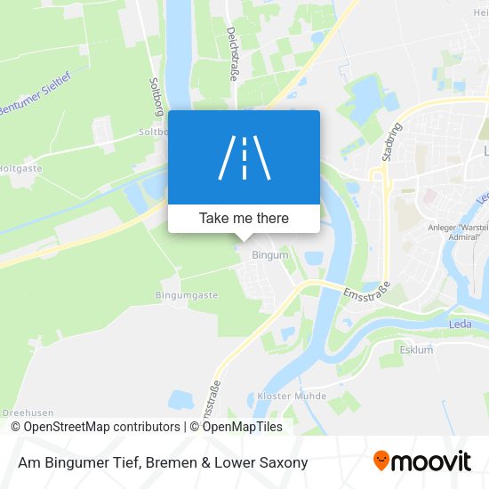 Am Bingumer Tief map