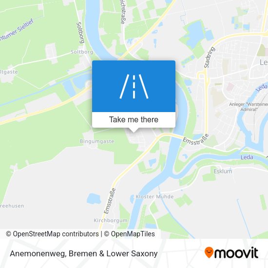 Anemonenweg map