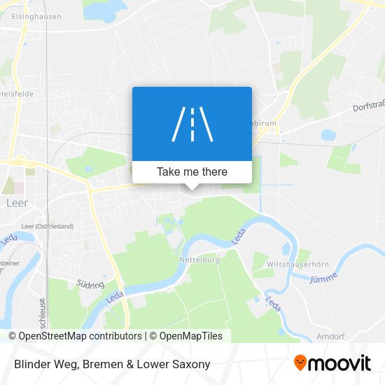 Blinder Weg map