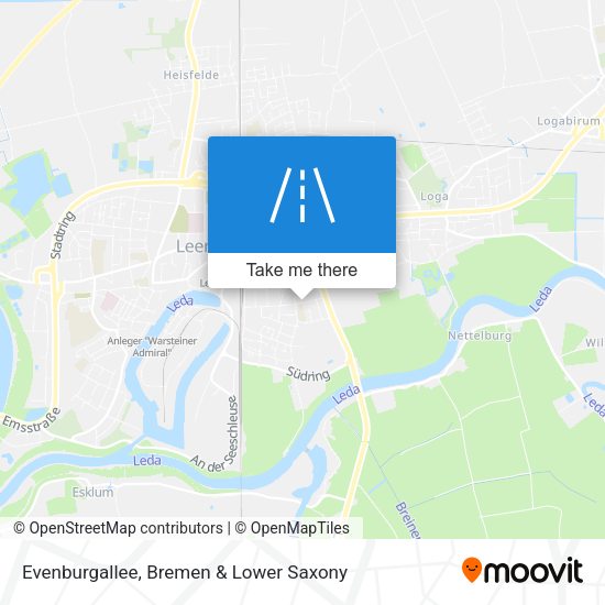 Evenburgallee map