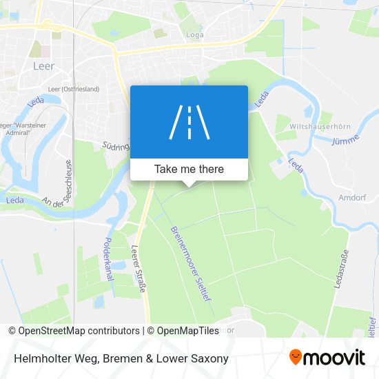 Helmholter Weg map