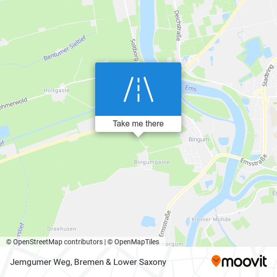 Jemgumer Weg map