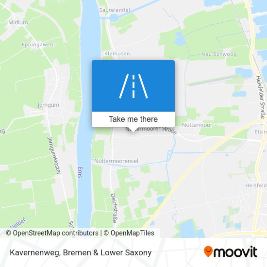 Kavernenweg map