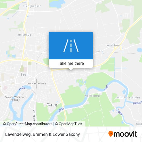 Lavendelweg map