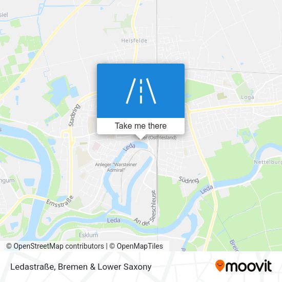 Ledastraße map