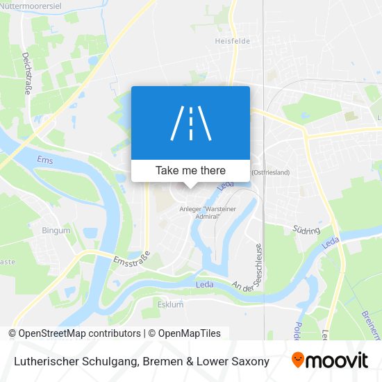 Lutherischer Schulgang map