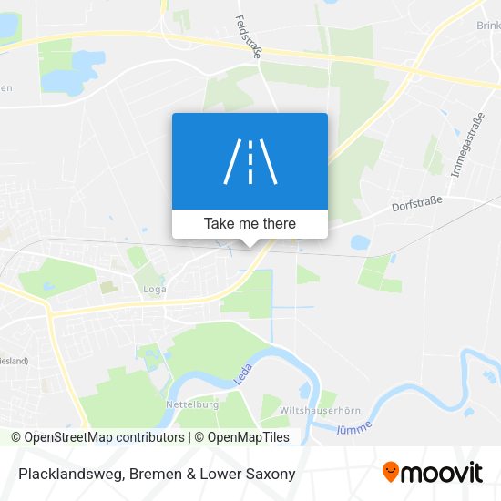 Placklandsweg map