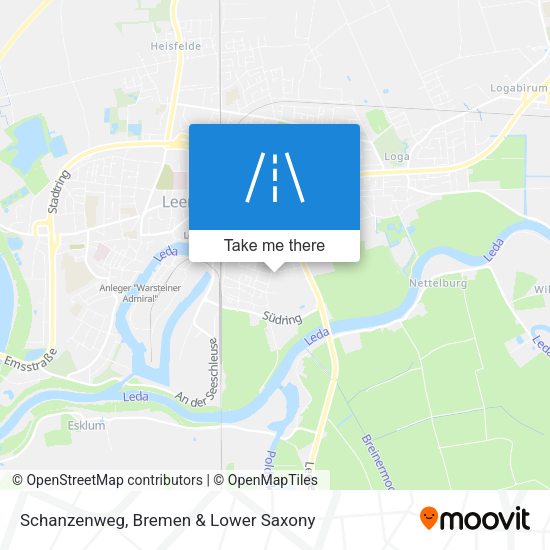 Schanzenweg map