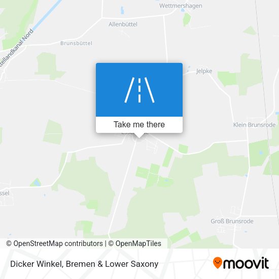 Dicker Winkel map