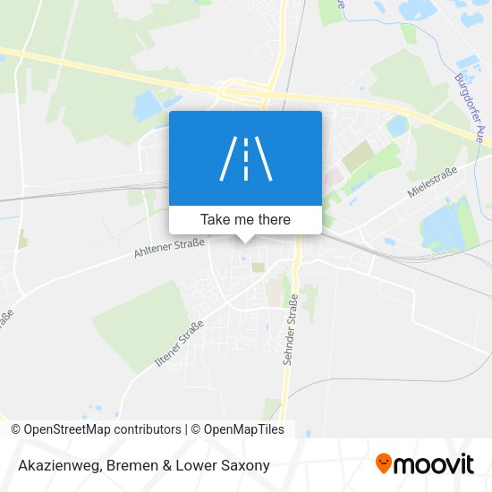 Akazienweg map