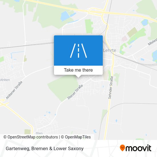 Gartenweg map