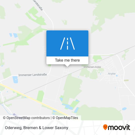Oderweg map