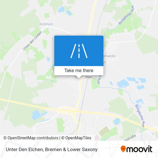 Unter Den Eichen map