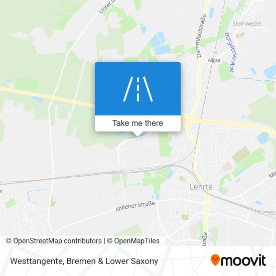 Westtangente map