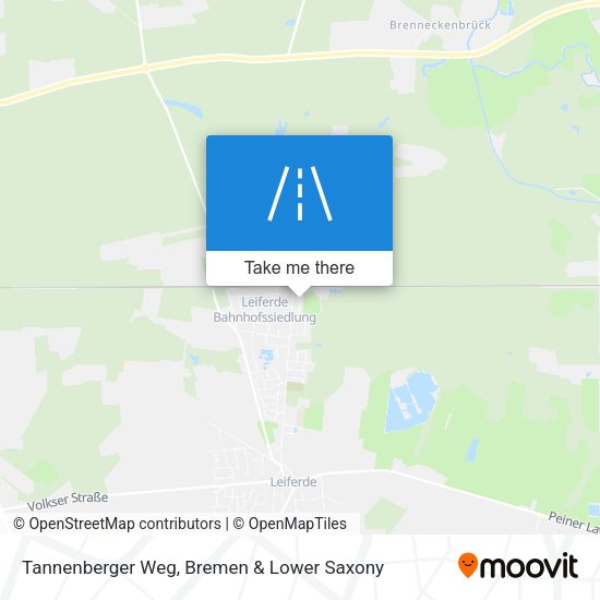 Tannenberger Weg map