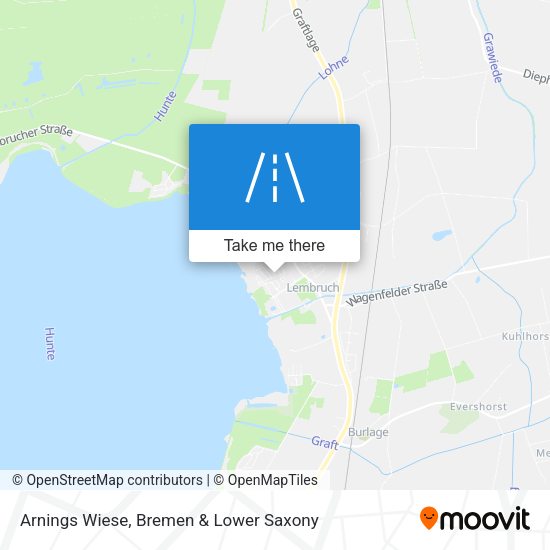 Arnings Wiese map