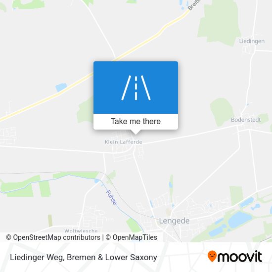 Liedinger Weg map