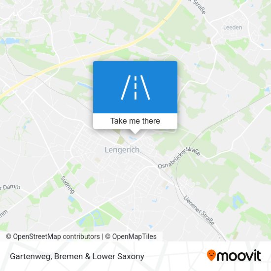 Gartenweg map