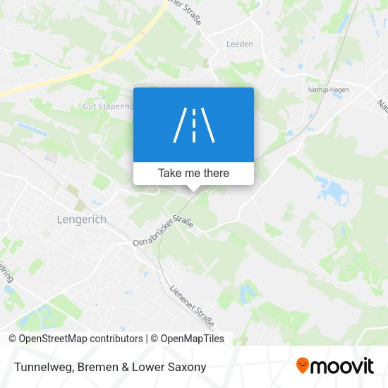 Tunnelweg map