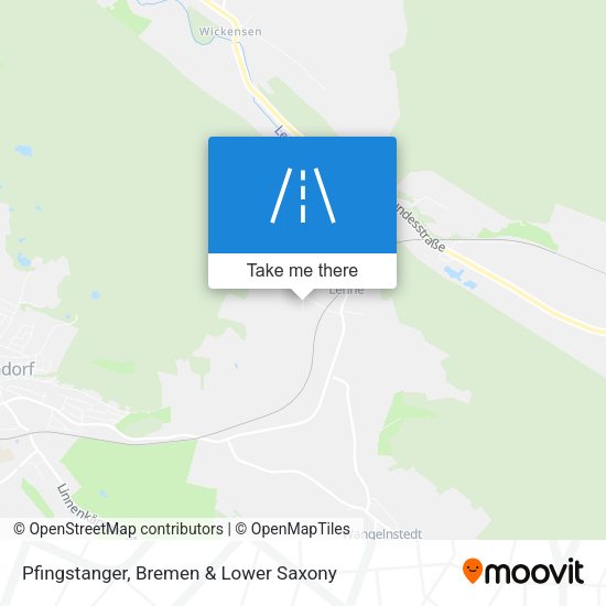 Pfingstanger map
