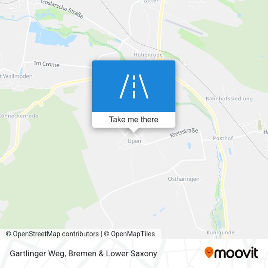 Gartlinger Weg map