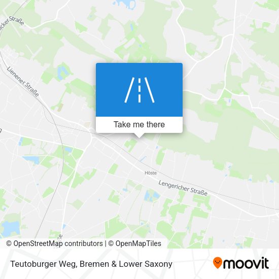 Teutoburger Weg map