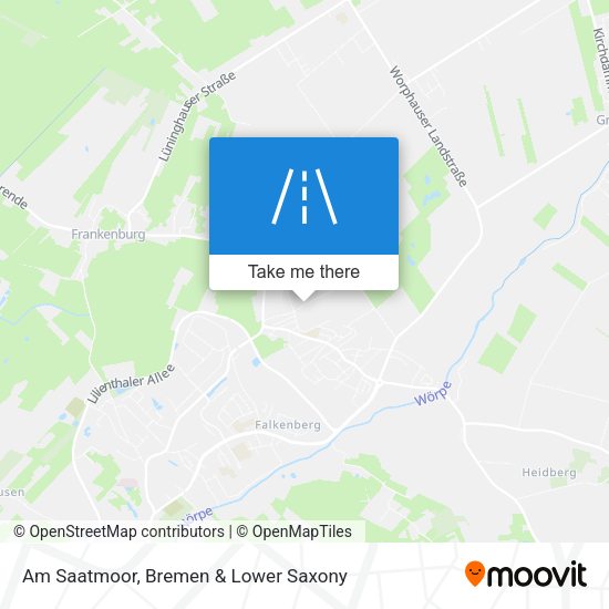 Am Saatmoor map
