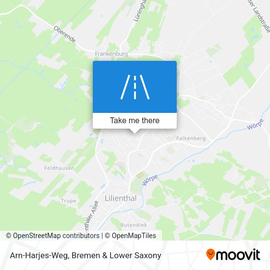 Arn-Harjes-Weg map