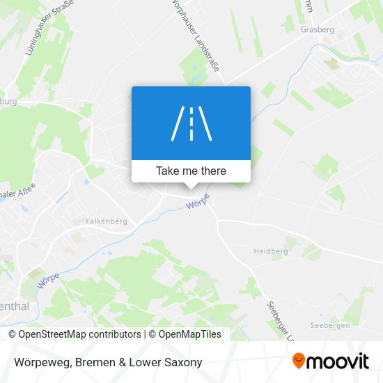 Wörpeweg map