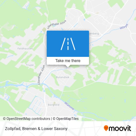 Zollpfad map
